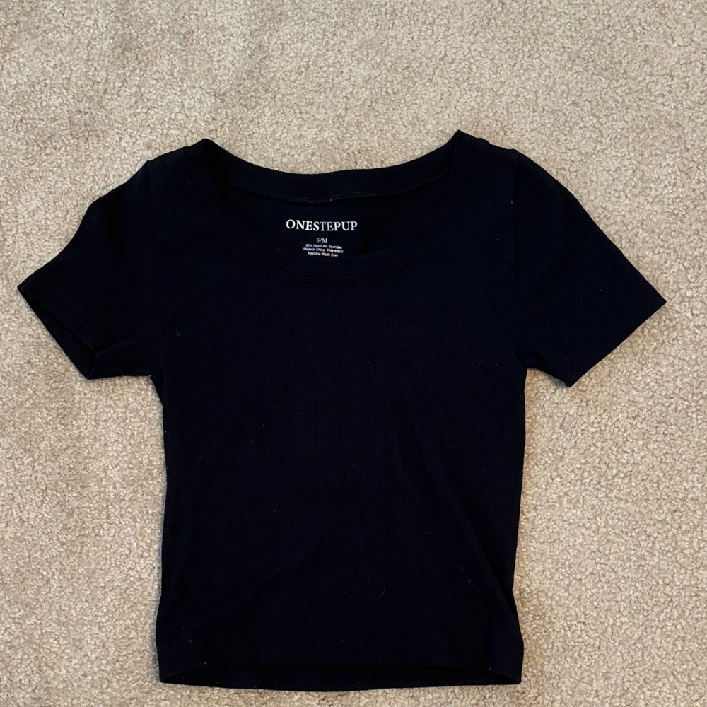 Women’s black crop top